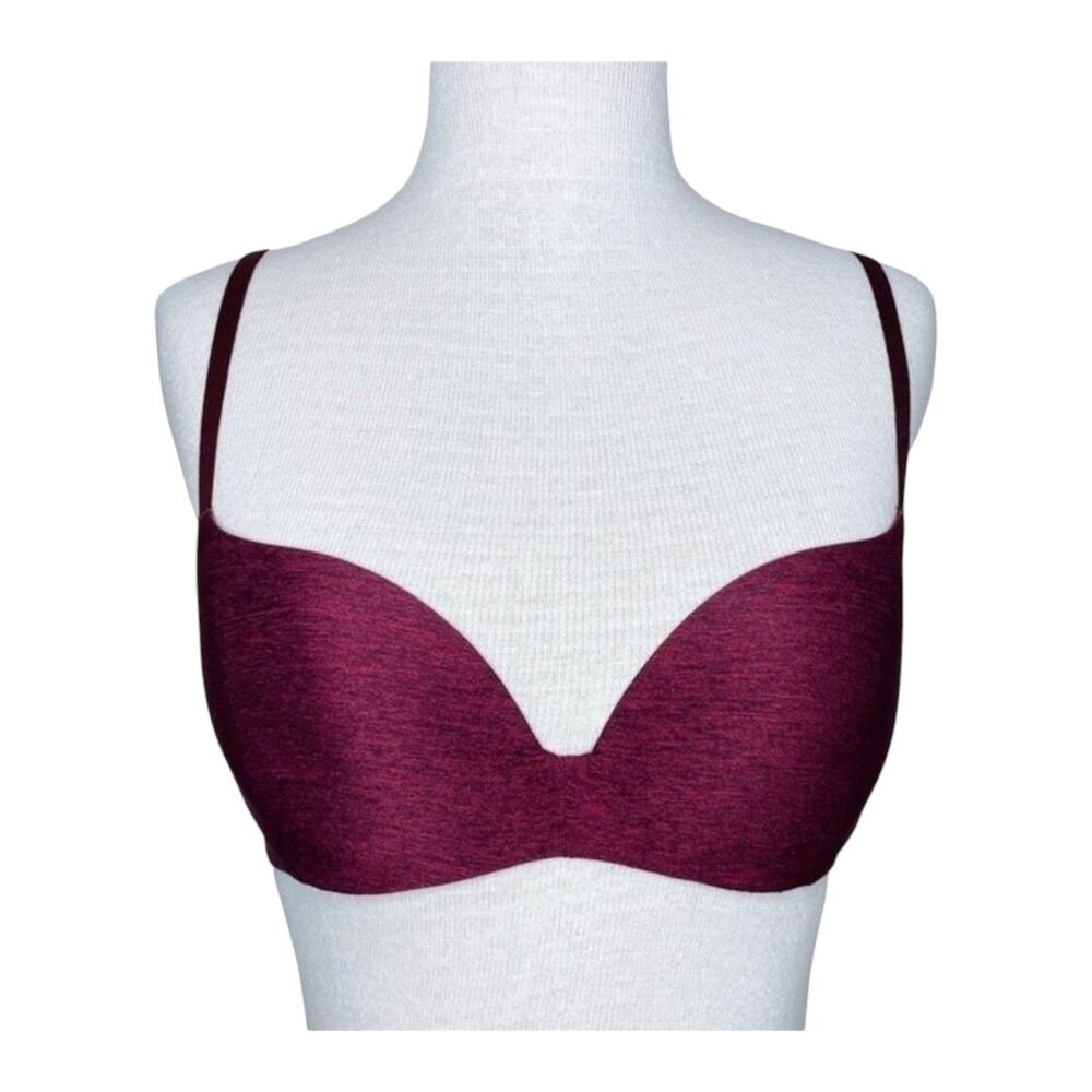 PINK Victoria's Secret Bra sz 32D * Campus Light Lift Underwire VS Space Dye